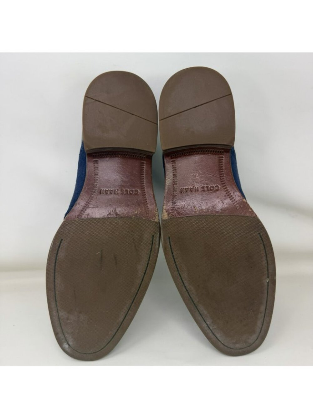 Cole Haan Saddle Oxford Shoes Gray Blue Men's Size 7.5 M - Picture 6 of 7